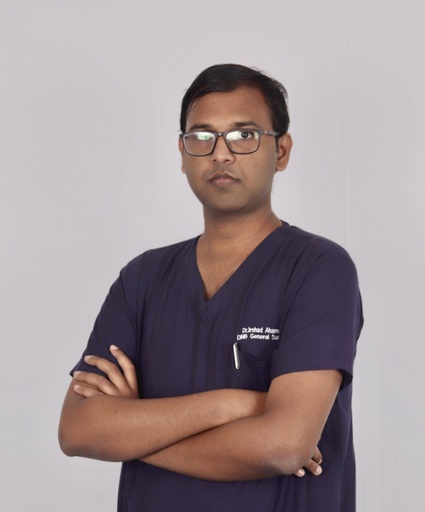 Dr. Irshad Ahamed, DNB General Surgery, Reg no: 121546