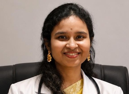 Dr. Anvitha, MD Pediatrics, Reg no: 20609.